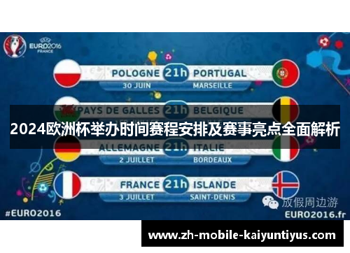 2024欧洲杯举办时间赛程安排及赛事亮点全面解析